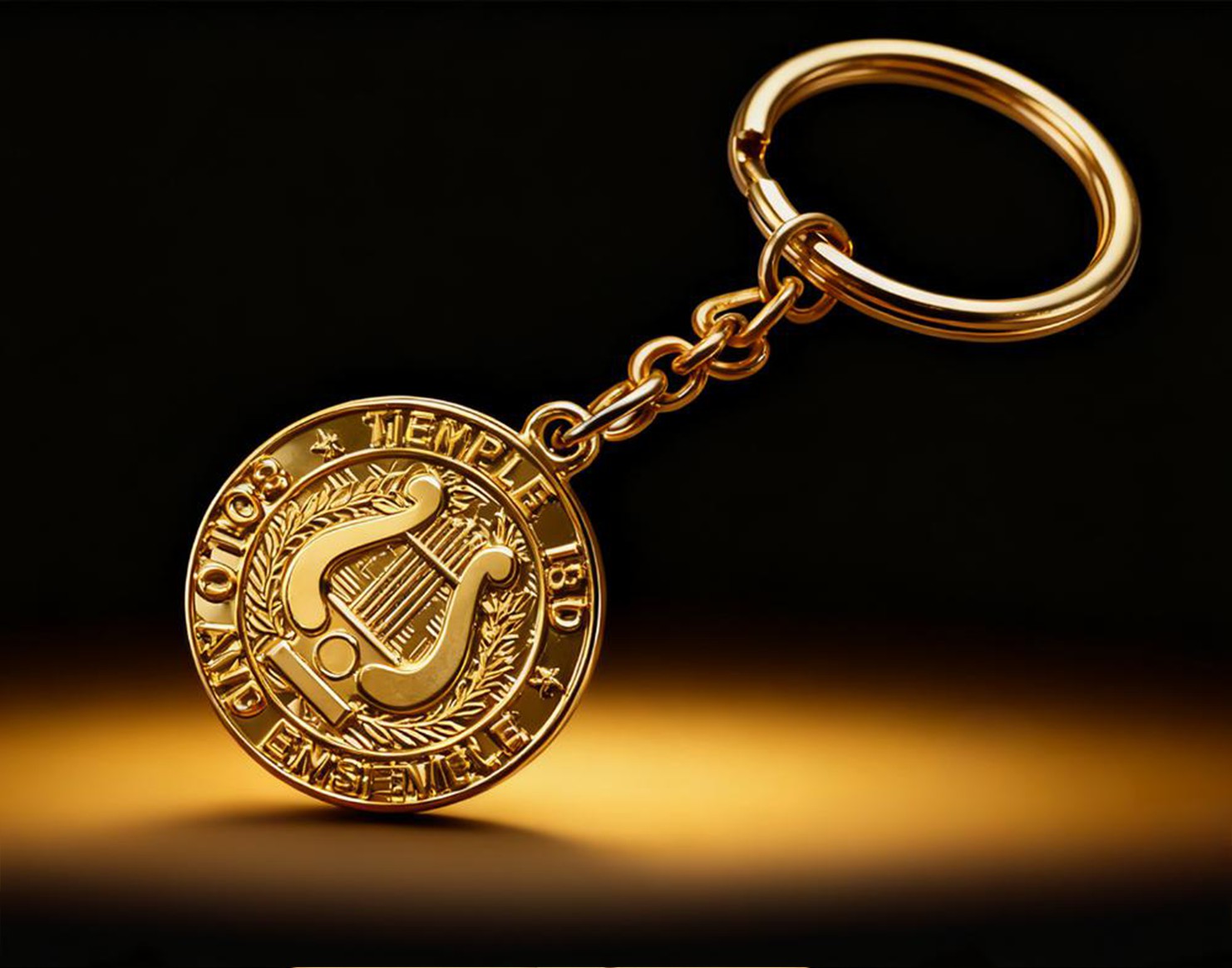 Custom Mental Enamel Keychain